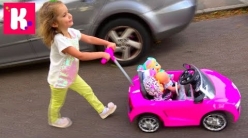 Embedded thumbnail for Сrying Babies 4 детей Рутина маленького блогера Катя Мама Outdoor Playground Family Fun Kid tantrum