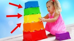Embedded thumbnail for Learn colors with MEGA Pyramid for Children, Toddlers and Babies | Nursery Rhymes for Kids