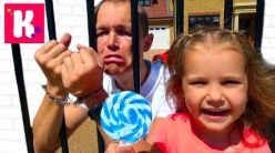 Embedded thumbnail for BAD KIDS VS DADDY Украли КОНФЕТЫ STEALS A LOT of Candy &amp;amp; GO TO JAIL Family Fun Crying baby Rhymes
