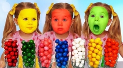 Embedded thumbnail for Johny Johny Yes Papa Nursery Rhymes Songs for Kids Learn colors with Candy Color FACE