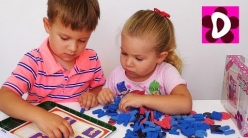 Embedded thumbnail for Educational toys for Kids Roma and Diana MAGNETICUS Alphabet and Mosaic Learning Videos for children