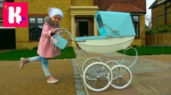 Embedded thumbnail for Королевская коляска для куклы Baby Born Катя купила коляску для Беби борн Эмили Silver Cross pram