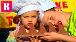 Embedded thumbnail for Bad Kids Crushed CHOCOLATE Много Шоколада Жарим Gummy Какашку Lot Candy Family Fun Pretend Play Food