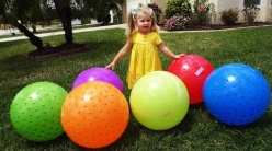 Embedded thumbnail for Learn colors for kids with balls, Giant Baloons / Educational video for Children Toddlers Babies